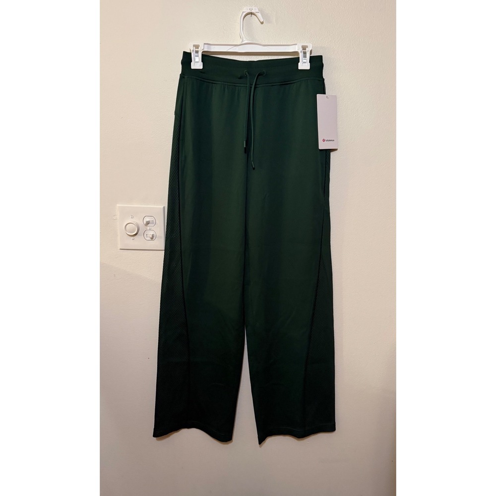 Lululemon Engineered Knit Mesh Track Pant Ivory Rainforest Green Size XS/4 NWT